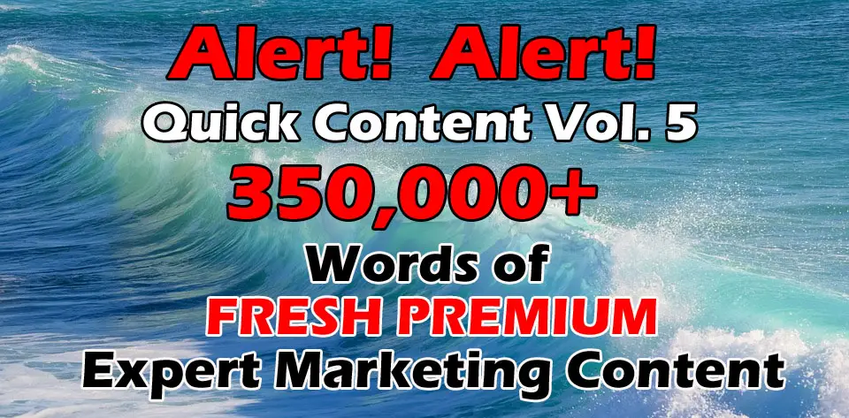 350K Words Expert IM Content PLR