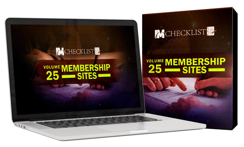 IM Checklist V25 - Membership Sites