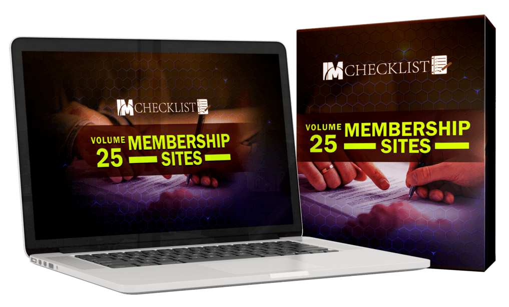 IM Checklist V25 - Membership Sites