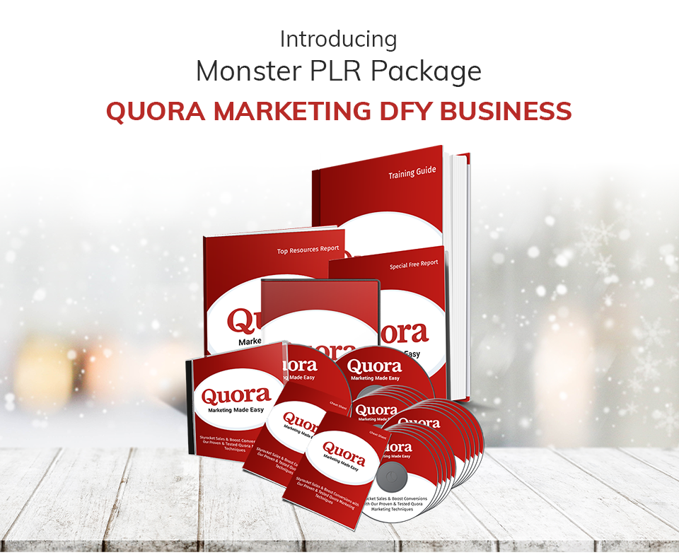 Quora Marketing PLR