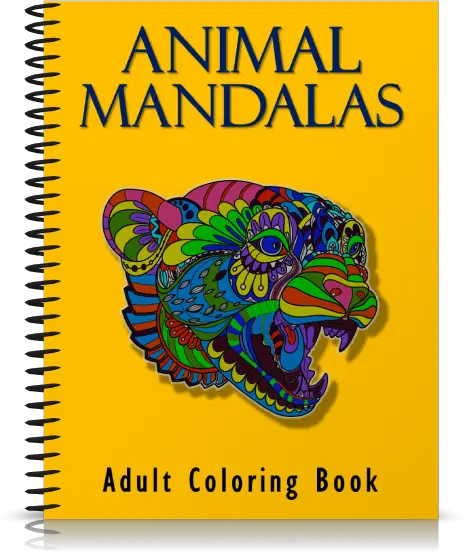PLR - ANIMAL MANDALAS COLORING BOOK