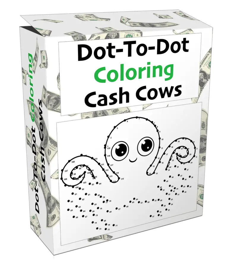 Dot-To-Dot Coloring Cash Cows