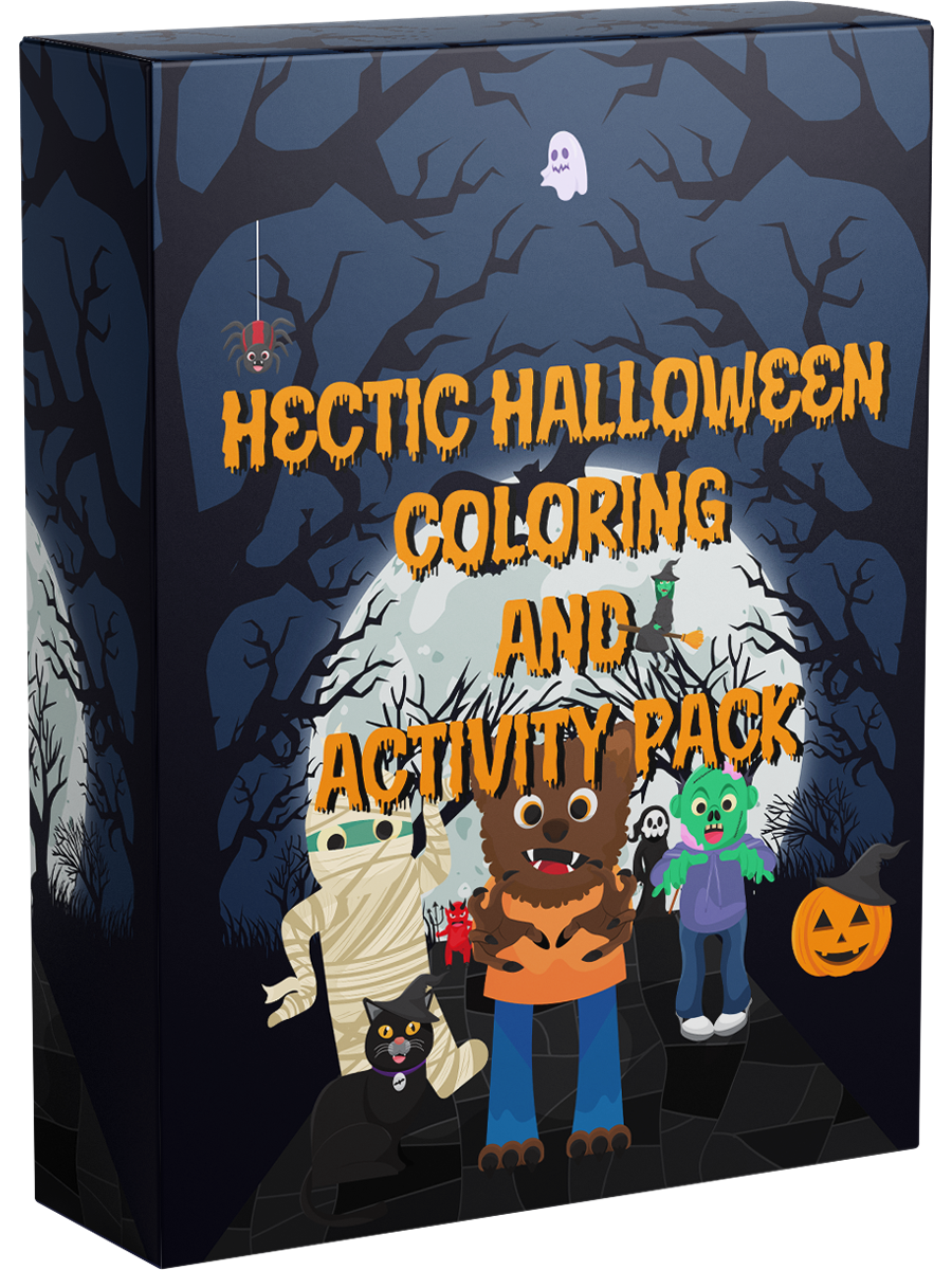 Hectic Halloween Coloring And Activity Pack