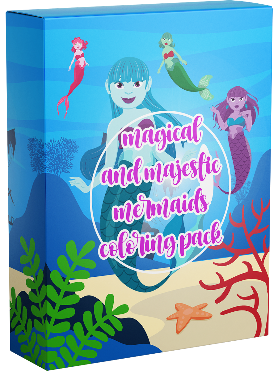 Magical Majestic Mermaids Coloring Pack