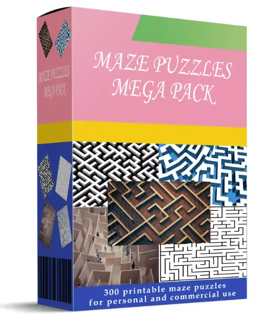 300 Maze Puzzles