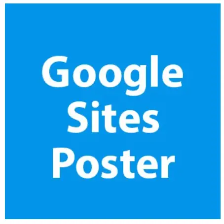 Google Sites Poster