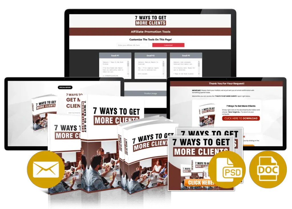 (Limited PLR) 7 Ways To Get More Clients