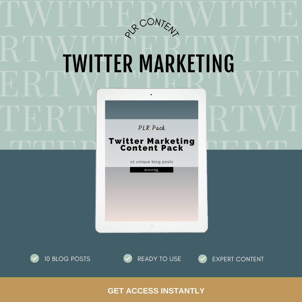 Twitter Marketing PLR Content Pack