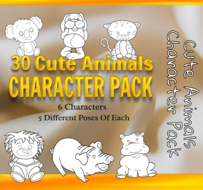 Cute Animals Character Pack