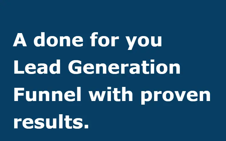 Done-For-You Lead Generation Funnel