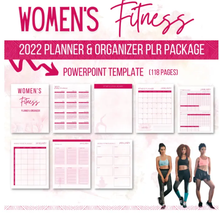 2022 Women's Fitness Planner and Organizer