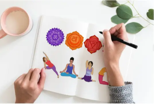 DFY Yoga And Chakras Coloring Package