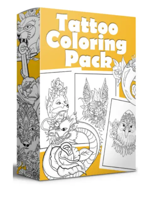 Tattoo Coloring Pack