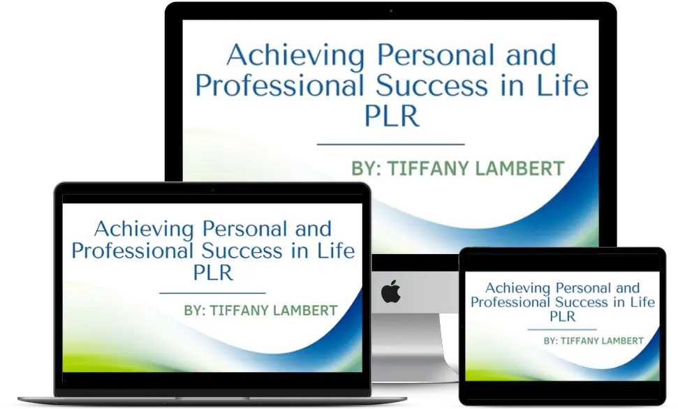Achieving Personal and Professional Success in Life PLR