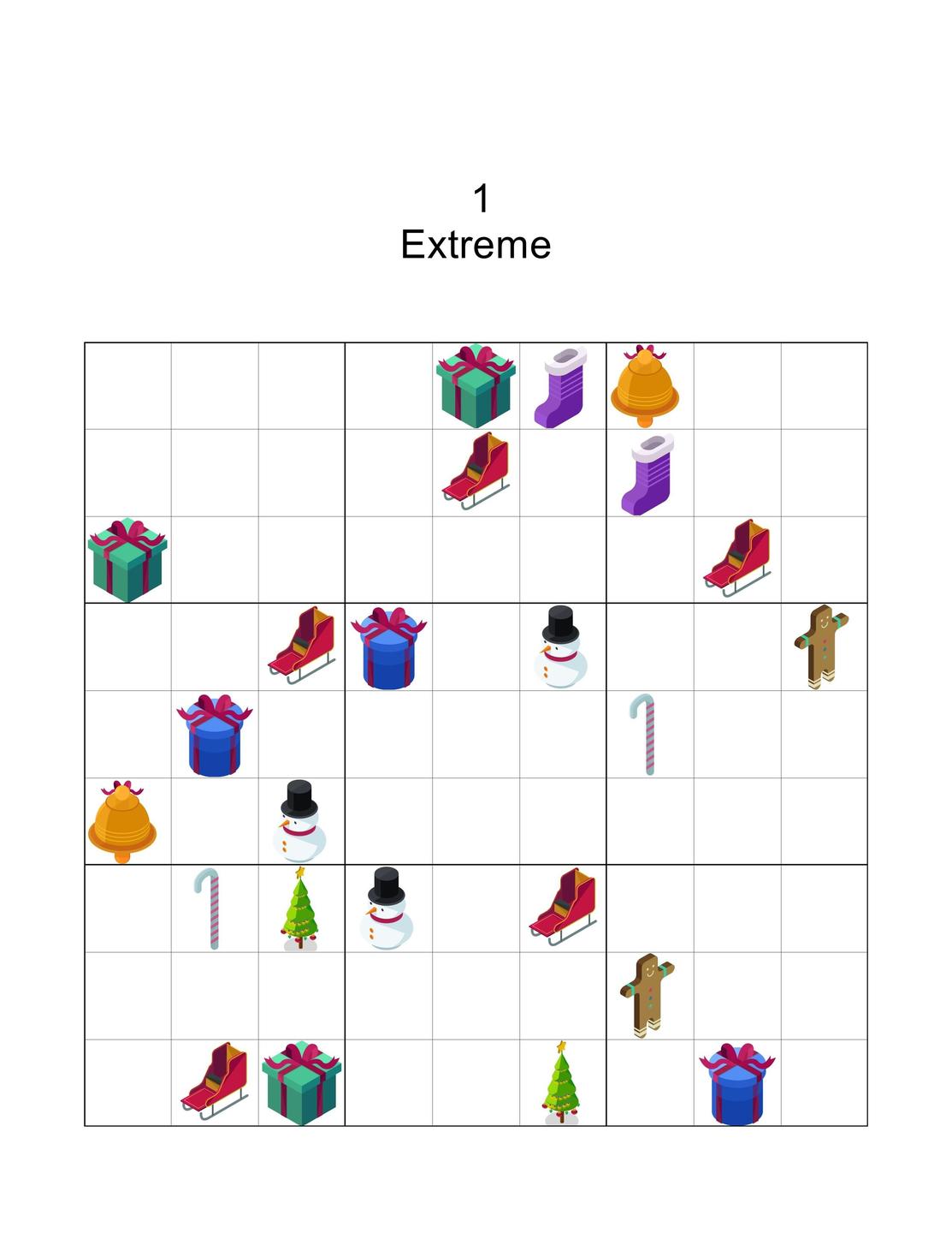 Christmas-Hanukkah Sudoku Puzzle PLR