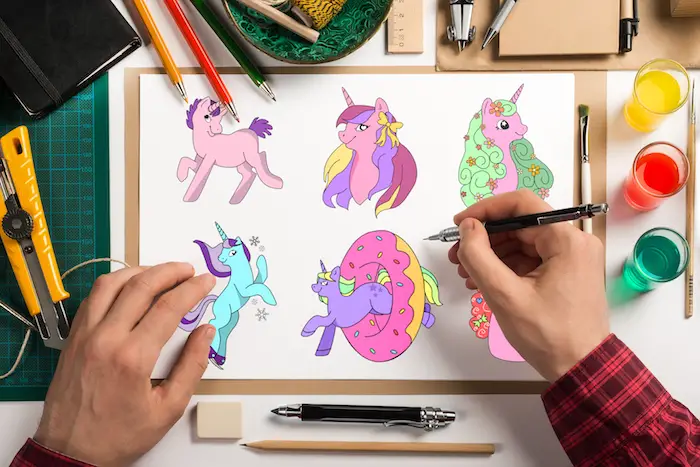 DFY Unicorns Coloring Pack