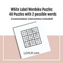 White Label Wordoku Puzzles with Anagram Clues