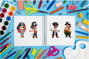 [PLR] Pirates Coloring Pack