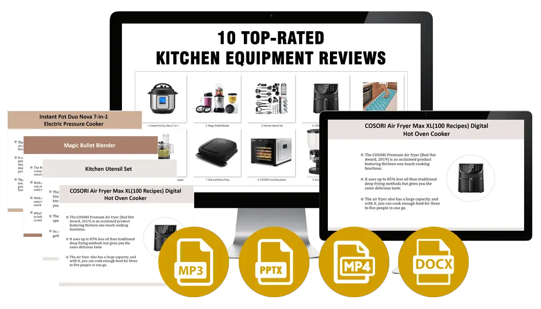 Top 10 Kitchen Equipment Reviews PLR