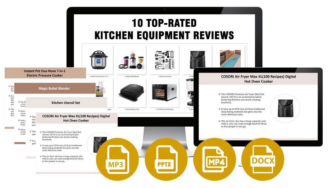 Top 10 Kitchen Equipment Reviews PLR