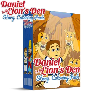 Daniel In the Lions Den Story Coloring Pack
