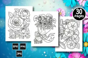 Coloring Pages & Books KDP interior Graphics