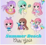 Summer Beach Chibi Girls Pack