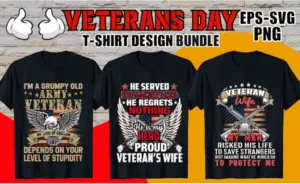 300+Veteran Day T-shirt Design Bundle