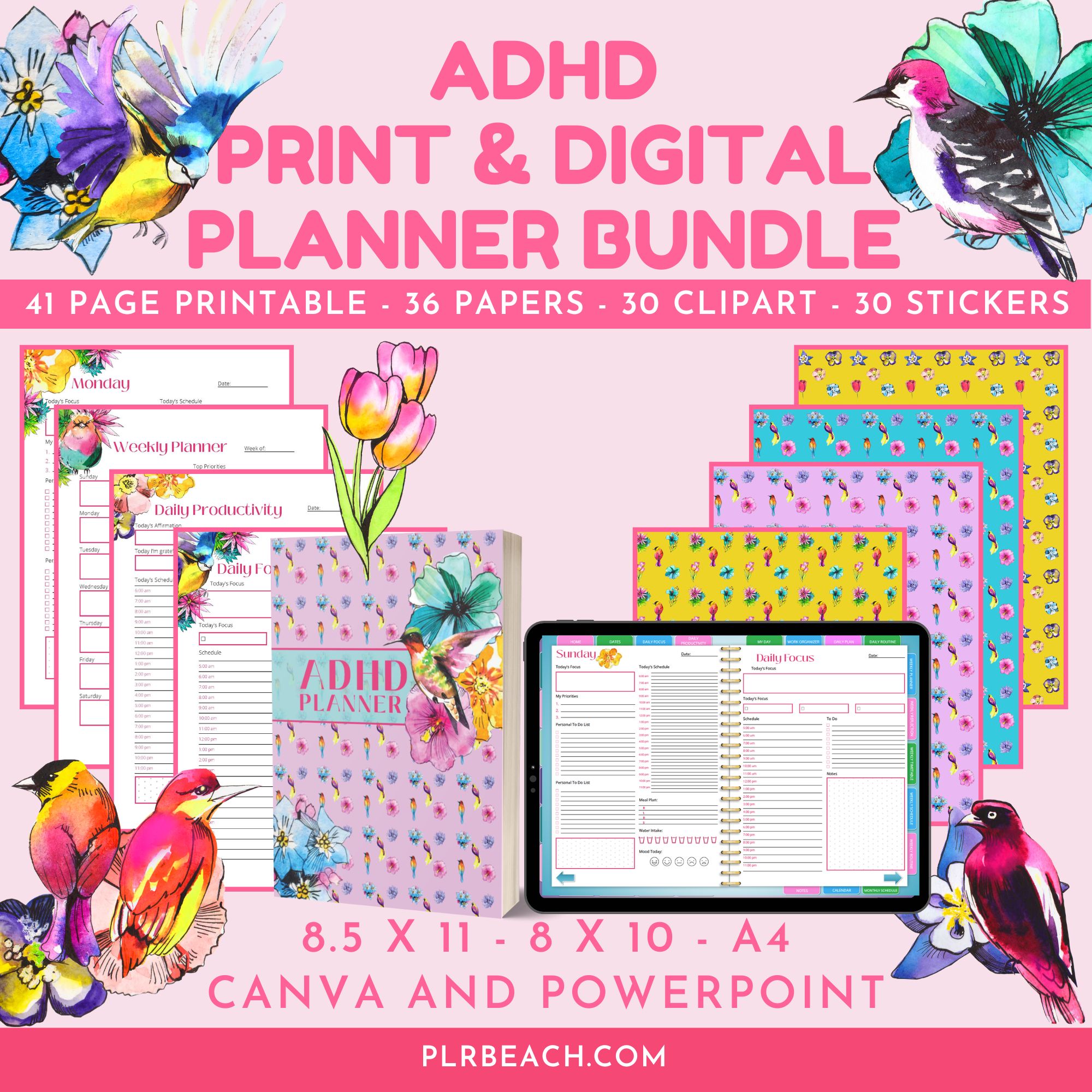 ADHD Print And Digital Planner