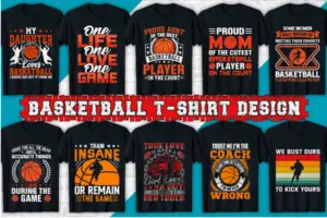 150+Basketball t-shirt Design Bundle