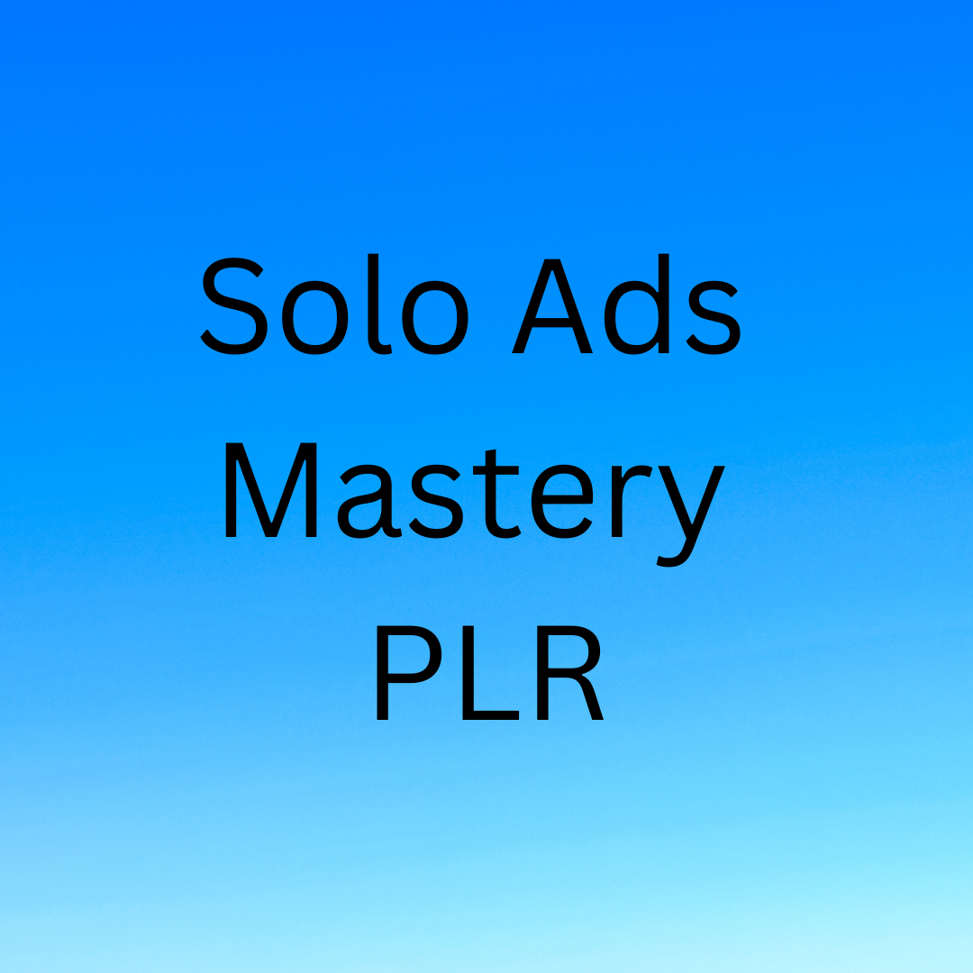 Solo Ad Mastery PLR