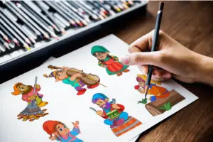 DFY Enchanting Gnomes Coloring Pack