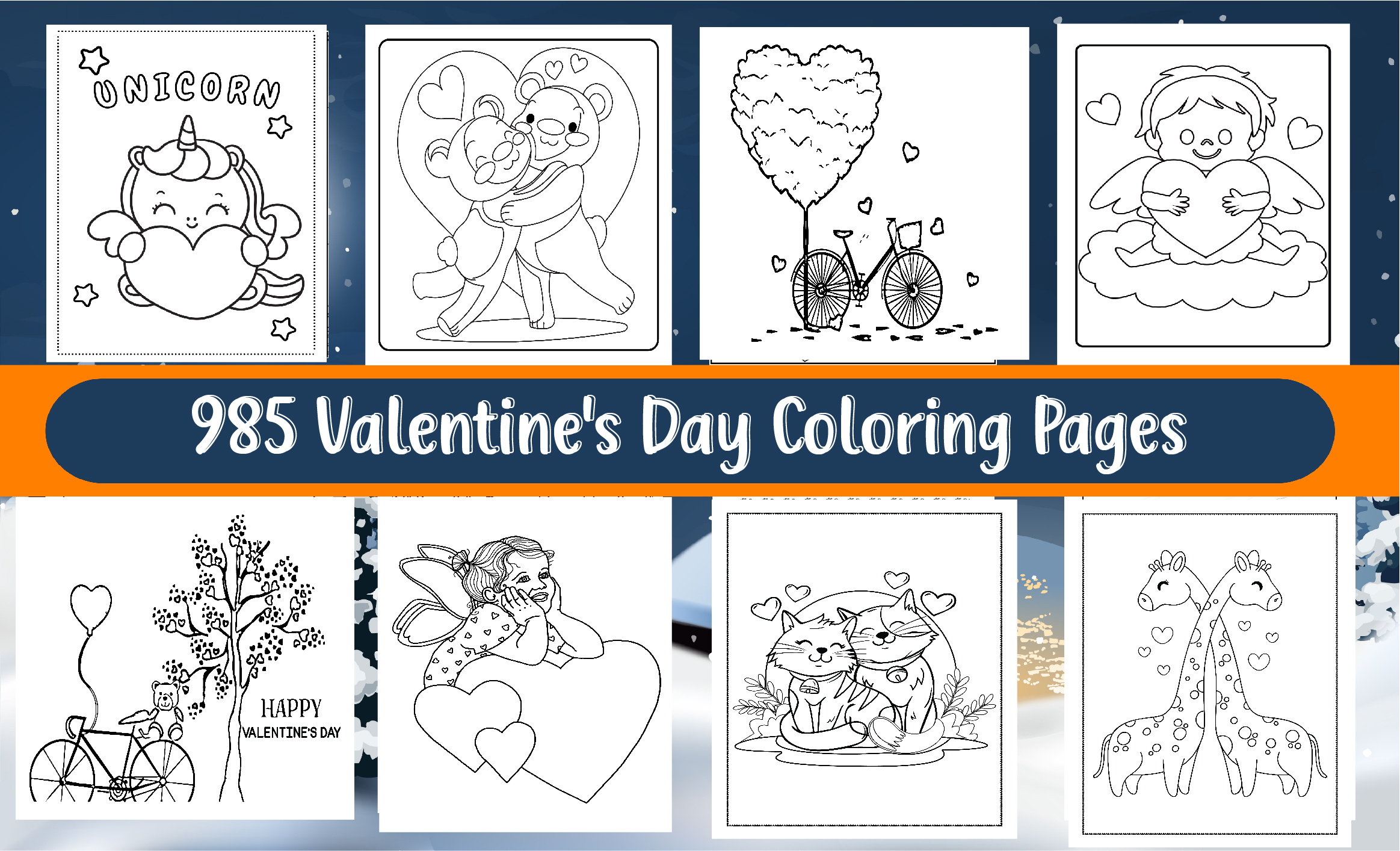 985 Valentine's Day Coloring Pages