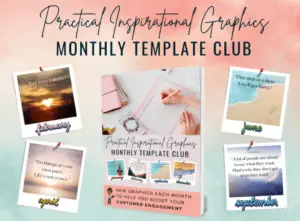 Practical Inspirational Graphics Monthly Template