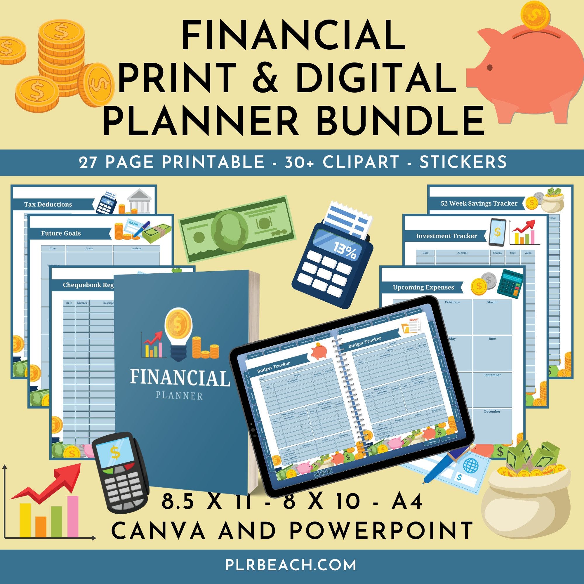 Fabulous Financial Print and Digital Planner Bundle!