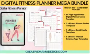 PLR Digital Fitness Planner Bundle