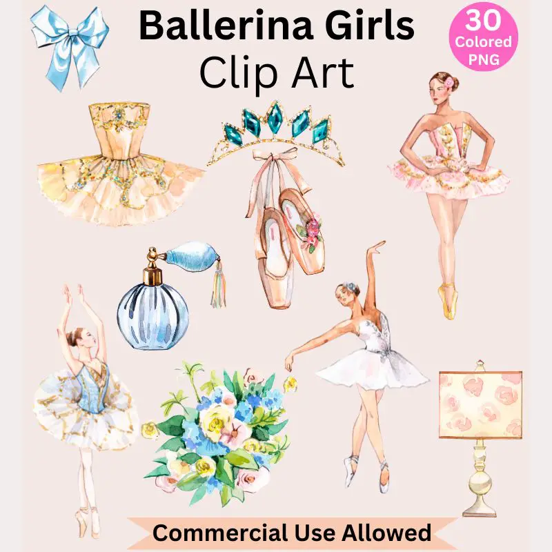 Ballerina Colored Graphic Pack