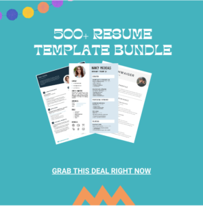 500+ Resume Template Bundle