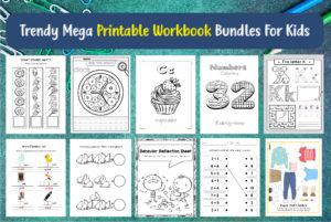 Trendy Mega KDP Printable Workbook Bundle for Kids