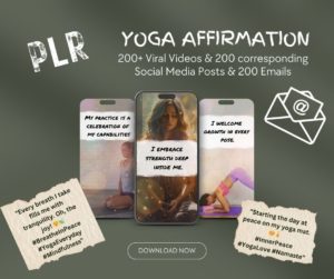 PLR - Yoga Affirmation Social Media Video Package